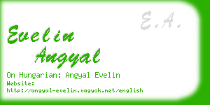 evelin angyal business card